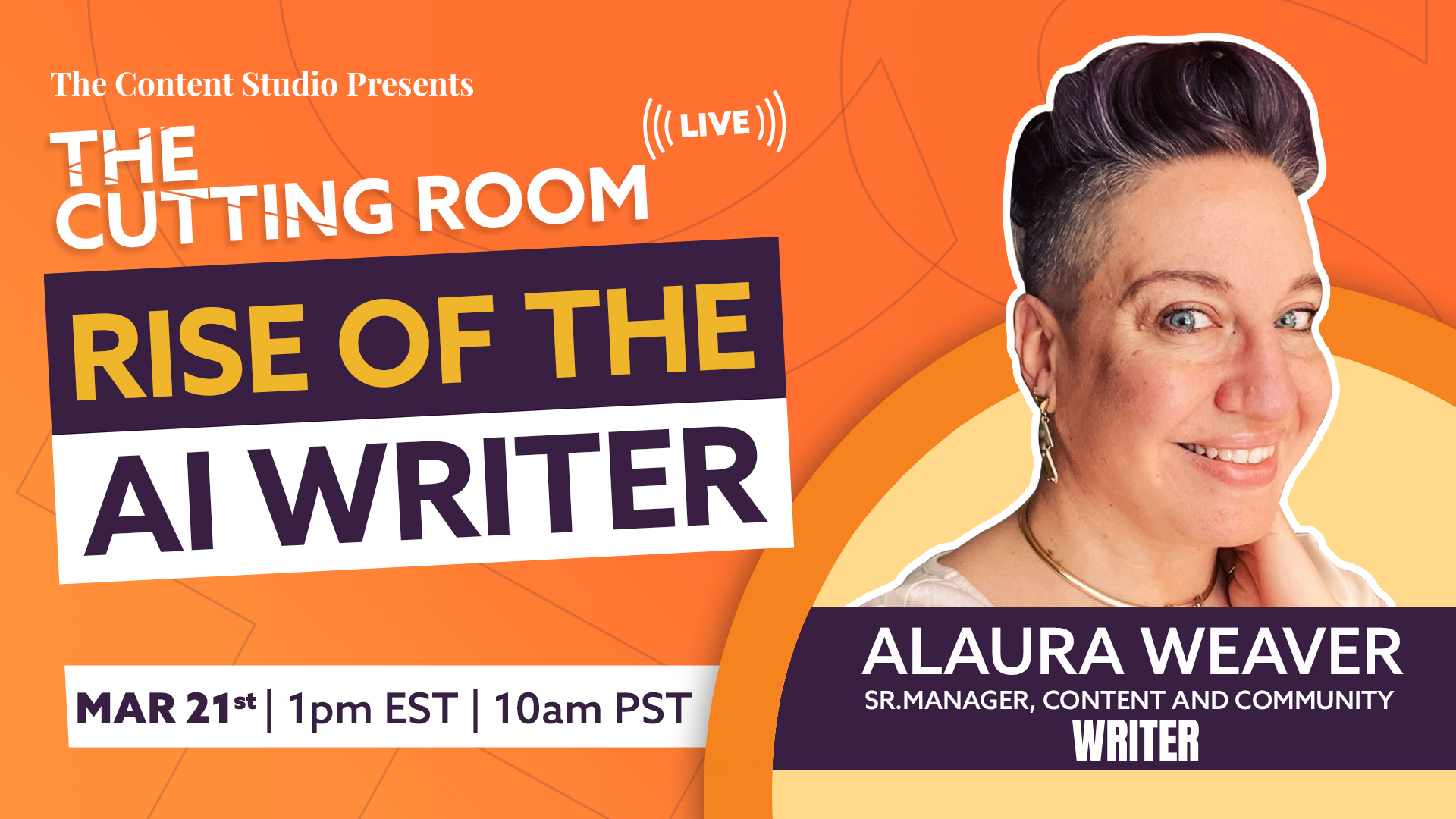 Alaura Weaver from Writer.com joins us live on The Cutting Room!